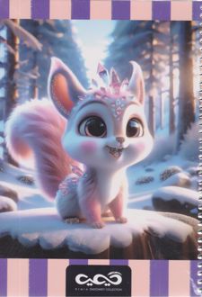 دفتر وزیری 50 برگ فنری جلد ویژه (کیمیا) - گربه