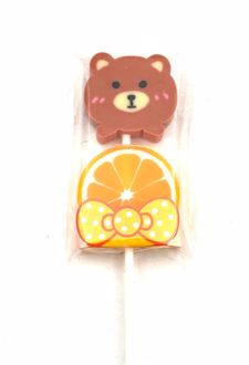 پاک‌کن میوه و حیوانات (فانتزی) - پرتقال و خرس