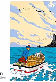 پازل شیشه‌ای استینو 1000 تکه طرح تن تن (کد 19107)