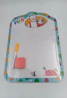 تخته وایت‌برد همراه با ماژیک و تخته‌پاک‌کن بابابام (قندون)