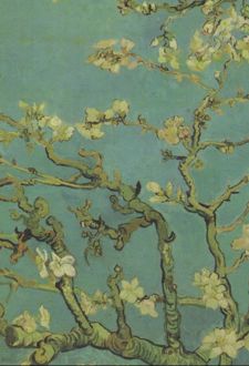 دفتریادداشت خشتی کوچک (بهمن آرا) - شکوفه بادام ونگوگ