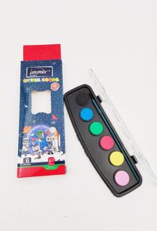 آبرنگ 6 رنگ جعبه مقوایی (ایمر)