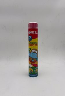 مداد رنگی استوانه‌ای 12 عددی شش‌وجهی (فونزل)