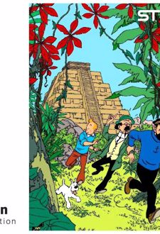 پازل شیشه‌ای استینو 1000 تکه طرح تن تن (کد 19109)