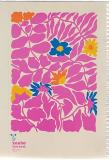 دفتر 80 برگ تک‌خط فنری جلدشده طرح فانتزی (زانکو) - گل