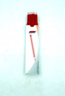 مداد قرمز سه‌گوش پلیمری بسته 12 عددی (یازان)