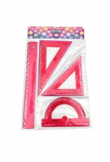 ست چهارتکه ژله‌ای کیفی (صریر) - قرمز