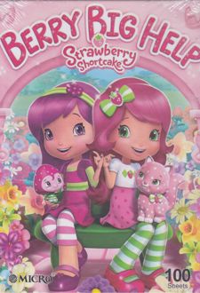 دفتر 100 برگ B5 سیمی کشدار طرح دار فانتزی میکرو (دختر توت فرنگی)