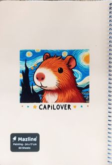 دفتر نقاشی 60 برگ سیمی (مازلاین) - همستر