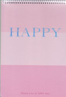 دفتر یادداشت سیم از بالا A4 صورتی Happy Por note (لانگو)