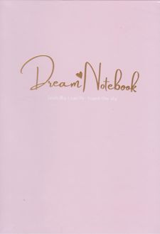 دفتر 100 برگ خطدار A4 ته دوخت جلدسخت طلاکوب / نقره برگ سری کیوت پالت (صورتی)