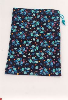 کاور کتاب مخملی سایز 23*6 (انار چاپ) مشکی گل‌گلی