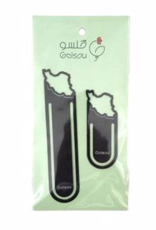 نشانگر کتاب فلزی - کالکشن ایران زی (گلسو)- مجموعه 2 عددی - طرح ایران 1