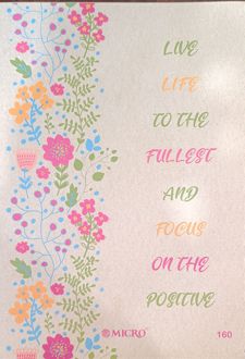 دفتر 160 برگ B5 سیمی جلد کرافت میکرو (نوشته انگلیسی گل)