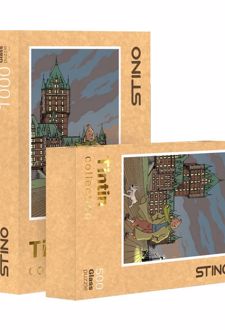 پازل شیشه‌ای استینو 1000 تکه طرح تن تن (کد 19113)