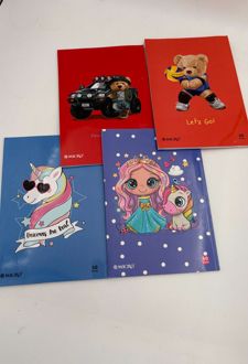 دفتر 50 برگ وزیری ته چسب میکرو (تدی نارنجی)