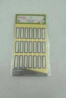 بلیستر 4 عددی لیبل اسم دور آبی 3.5*1 (لانگو)