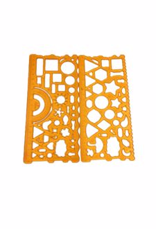 شابلون دوقلو ژله‌ای (صریر) - نارنجی