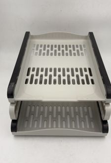 کازیه دوطبقه کشویی (پارسیکار) - سفید