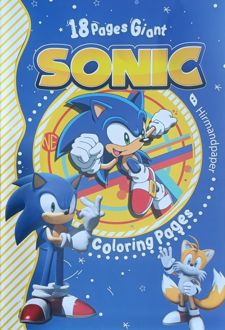دفتر رنگ‌آمیزی کودکان قطع بزرگ (هیرمند) - سونیک