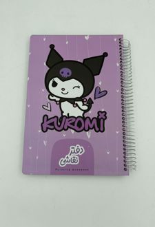 دفتر نقاشی جلد چوبی (دکمه) - کرومی صورتی