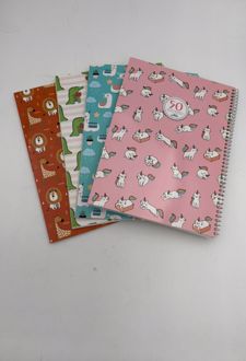 دفتر 50 برگ نقاشی سیمی برگ سری راندو (گربه تک شاخ)