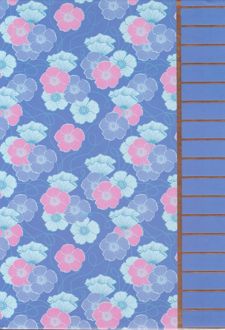 کلاسور 100 برگ 26 حلقه قفل پلاستیکی گل (فطرس) - بنفش