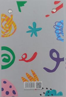 تخته شاسی B6 همراه با کاغذ میکرو - (طوسی طرحدار)