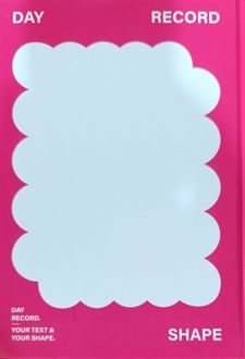 دفتر‌یادداشت جلد سخت سری Day Record (همین) صورتی‌سفید