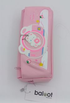 جامدادی دو زیپ بلوط (اس اف) - (صورتی)