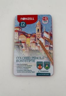 مدادرنگی 12 رنگ creative جعبه فلزی (فونزل)