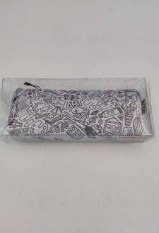 جامدادی تک زیپ طرح فرمول دوریس (صورتی نقاشی)