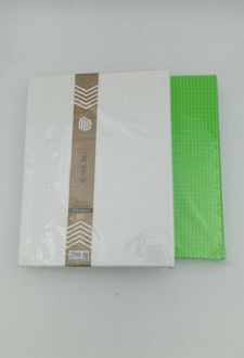 دفترکلاسوری 26 حلقه 200 برگ قفل فلز میکرو سری برجسته (سفید)