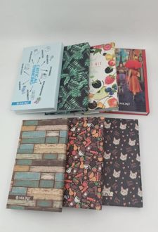 دفتریادداشت 200 برگ 21*12 میکرو جلدسخت سلفونی (دیوار)