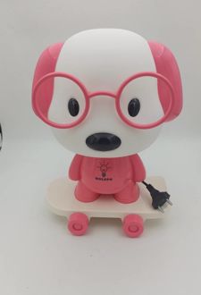 چراغ خواب فانتزی هولوپو سگ اسکیت - (صورتی)