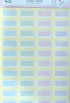 بلیستر 4 عدی لیبل‌ اسم ‌پاستلی 2*1 (لانگو)