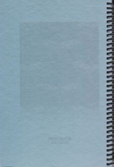 دفتر فنری 100 برگ طرح 3D (دموت) - آبی