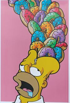 دفتر یادداشت مدل سیمپسون (همیشه) صورتی کله‌دوناتی