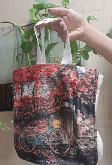 کیف پارچه‌ای قدیما 25*24 (کد KM-36)