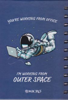 پلنر 100 برگ سیمی جلد سخت 15*11 میکرو (فضانورد)