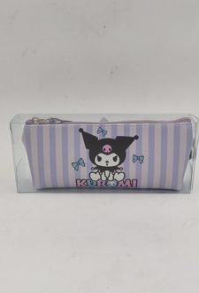 جامدادی تک زیپ طرح کرومی دوریس (بنفش راه راه کرومی)