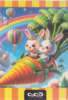 دفتر وزیری 80 برگ فنری جلد ویژه (کیمیا) - خرگوش