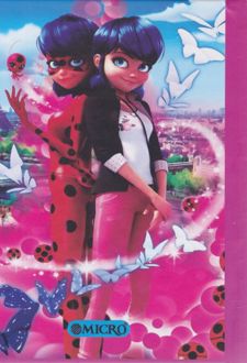 دفتر یادداشت 100 برگ جلدسخت 15*11 سیم از بغل میکرو (دختر کفشدوزکی)