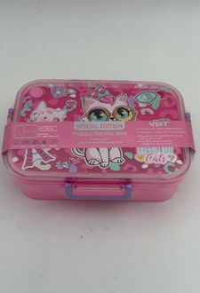 ظرف‌غذا تک طبقه 1200 میل مستطیل سه‌خانه فانتزی وست - (گربه)