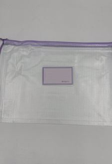 پوشه زیپ‌دار پاستلی A4 بنفش (MG)