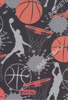 دفتر یادداشت 100 برگ جلدسخت 15*11 سیم از بغل میکرو (بسکتبال)