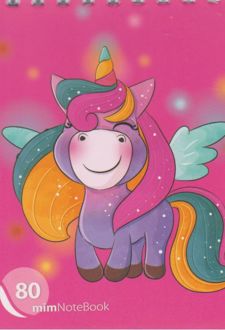 دفترچه یادداشت 80 برگ 12*10 فانتزی (میم) یونیکورن