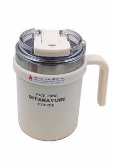 تراوال ماگ دسته‌دار 500ML (سیتارایوری) - سفید