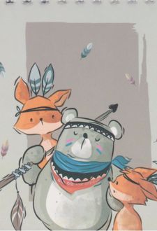 دفترچه یادداشت 80 برگ 12*10 فانتزی (میم) خرس