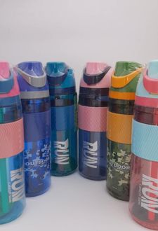 قمقمه 750 میل سری گریپ‌دار شوتای - (صورتی آبی)